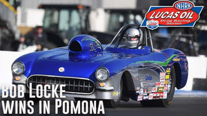 Bob Locke wins the Super Gas Championship with his win at Auto Club NHRA FInals