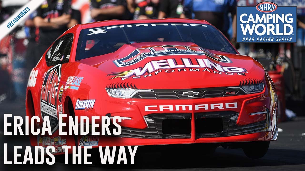 Erica Enders leads the way Friday in Reading