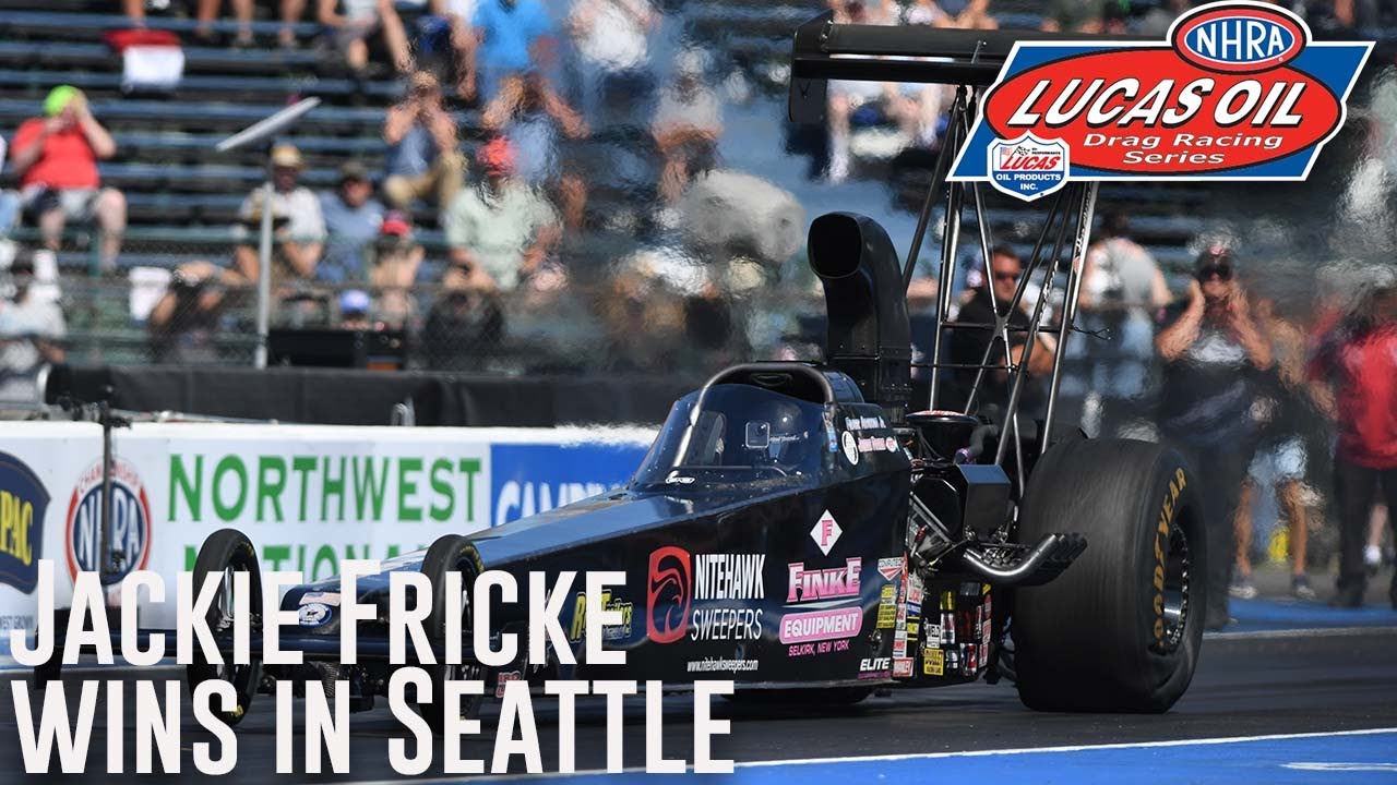 Jackie Fricke wins Top Alcohol Dragster at Flav-R-Pac NHRA Northwest Nationals