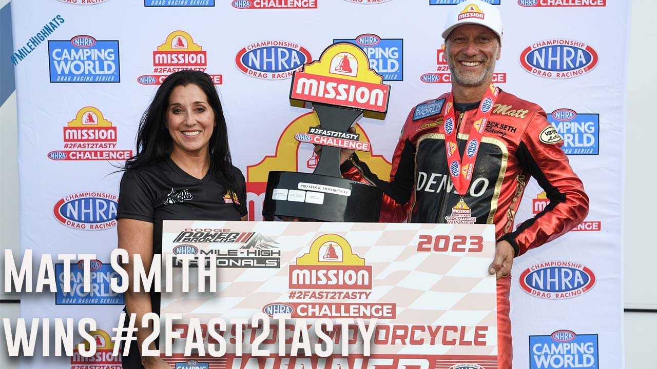 Mission #2Fast2Tasty Challenge Pro Stock Motorcycle Winner Denver: Matt Smith