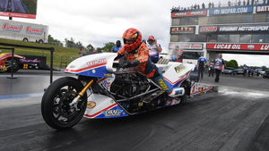 Larry "Spiderman" McBride makes the FASTEST motorcycle run in drag racing history!