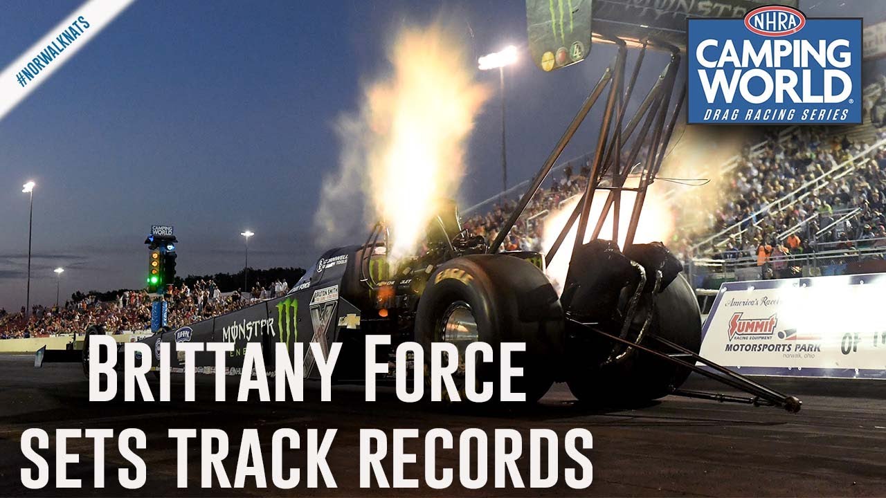 Brittany Force sets both ends of track record in Norwalk