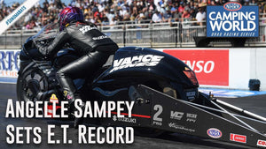 Angelle Sampey sets e.t. record at Sonoma Raceway