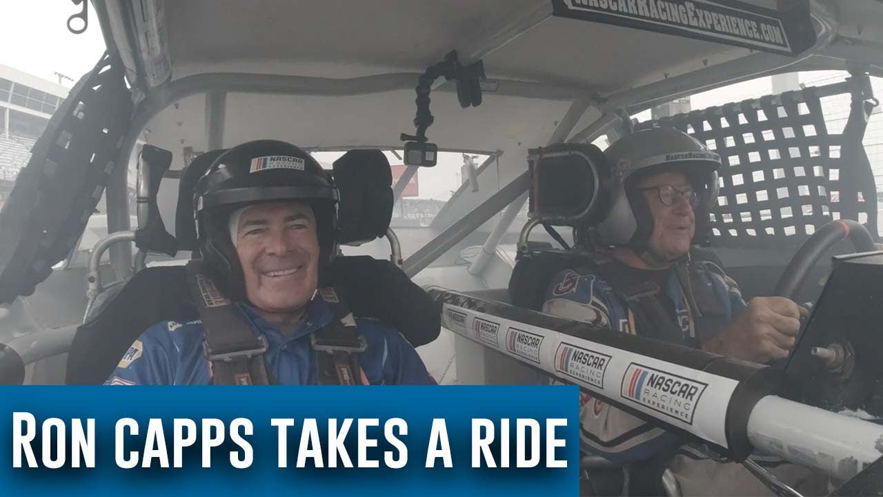 Ron Capps and team take a ride around Charlotte Motor Speedway