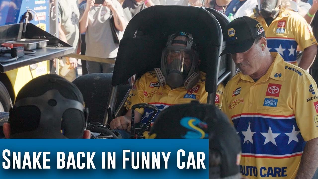 Don "The Snake" Prudhomme back in a funny car