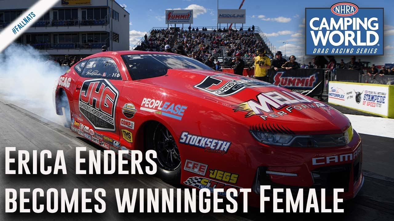 Erica Enders becomes the winningest female in NHRA history