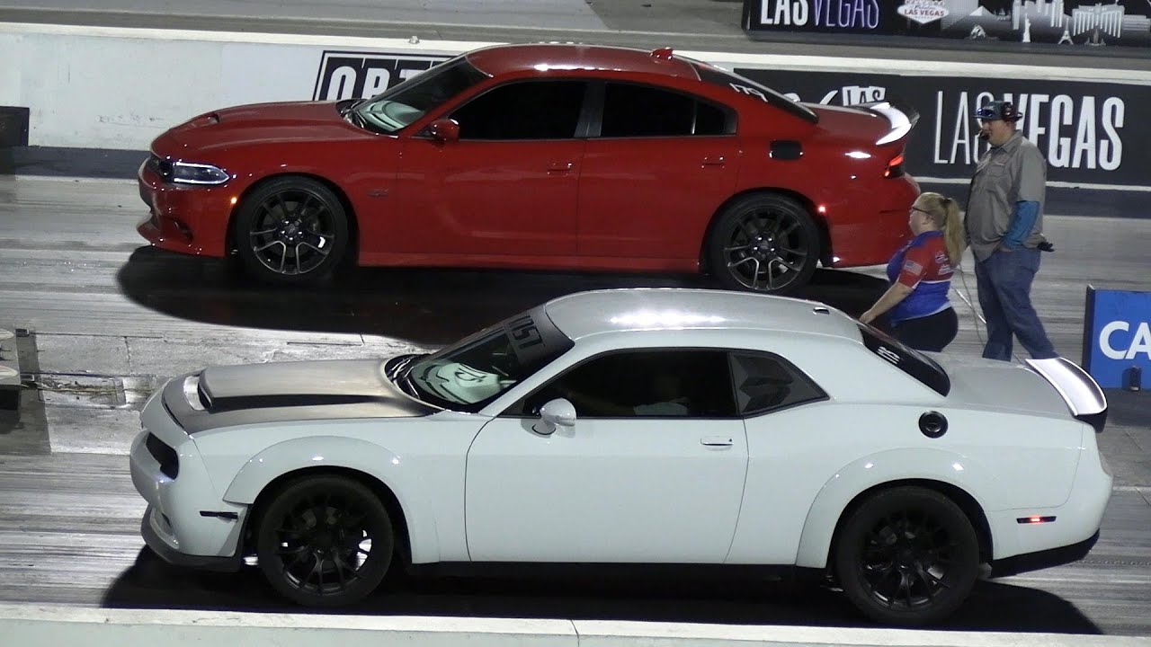Dodge Redeye vs Scat Pack vs Hellcat - muscle cars drag racing