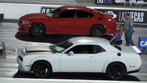 Dodge Redeye vs Scat Pack vs Hellcat - muscle cars drag racing