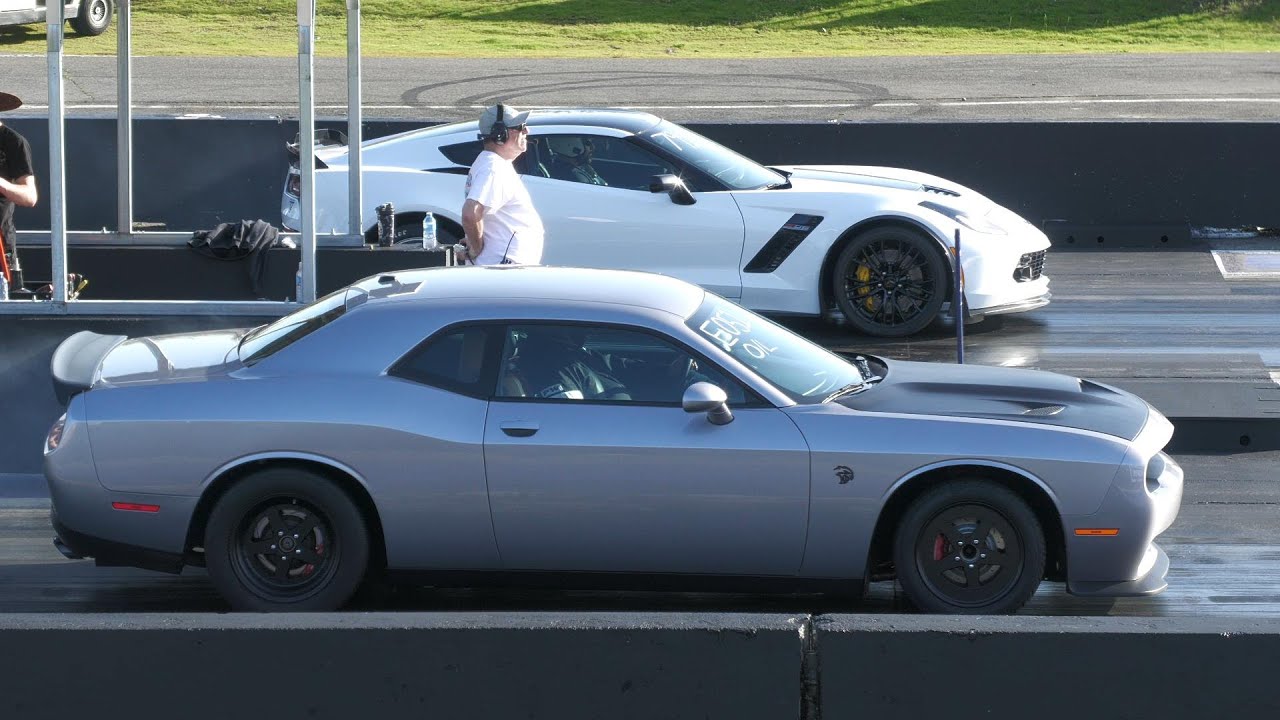 Hellcat vs Z06 Corvette and ZL1 Camaro