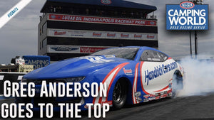 Greg Anderson goes to the top during Q3 at Dodge Power Brokers NHRA U.S. Nationals