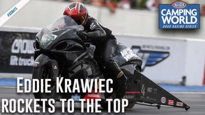 Eddie Krawiec rockets to provisional No. 1 qualifier