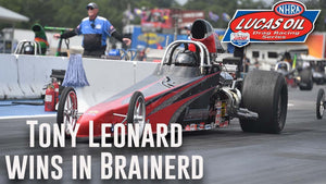 Tony Leonard wins Super Comp at Lucas Oil NHRA Nationals