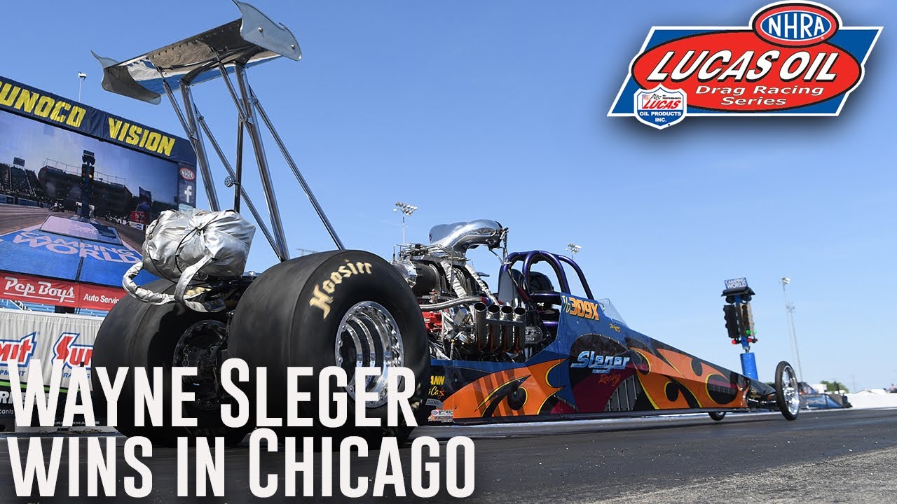 Wayne Sleger wins Top Dragster at the Gerber Collision & Glass Route 66 Nationals presented by Peak