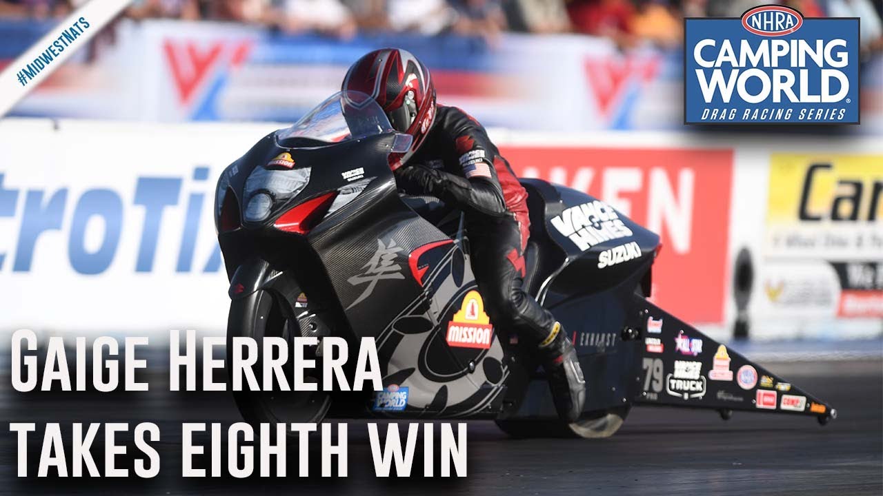 Gaige Herrera takes his eighth win of the season