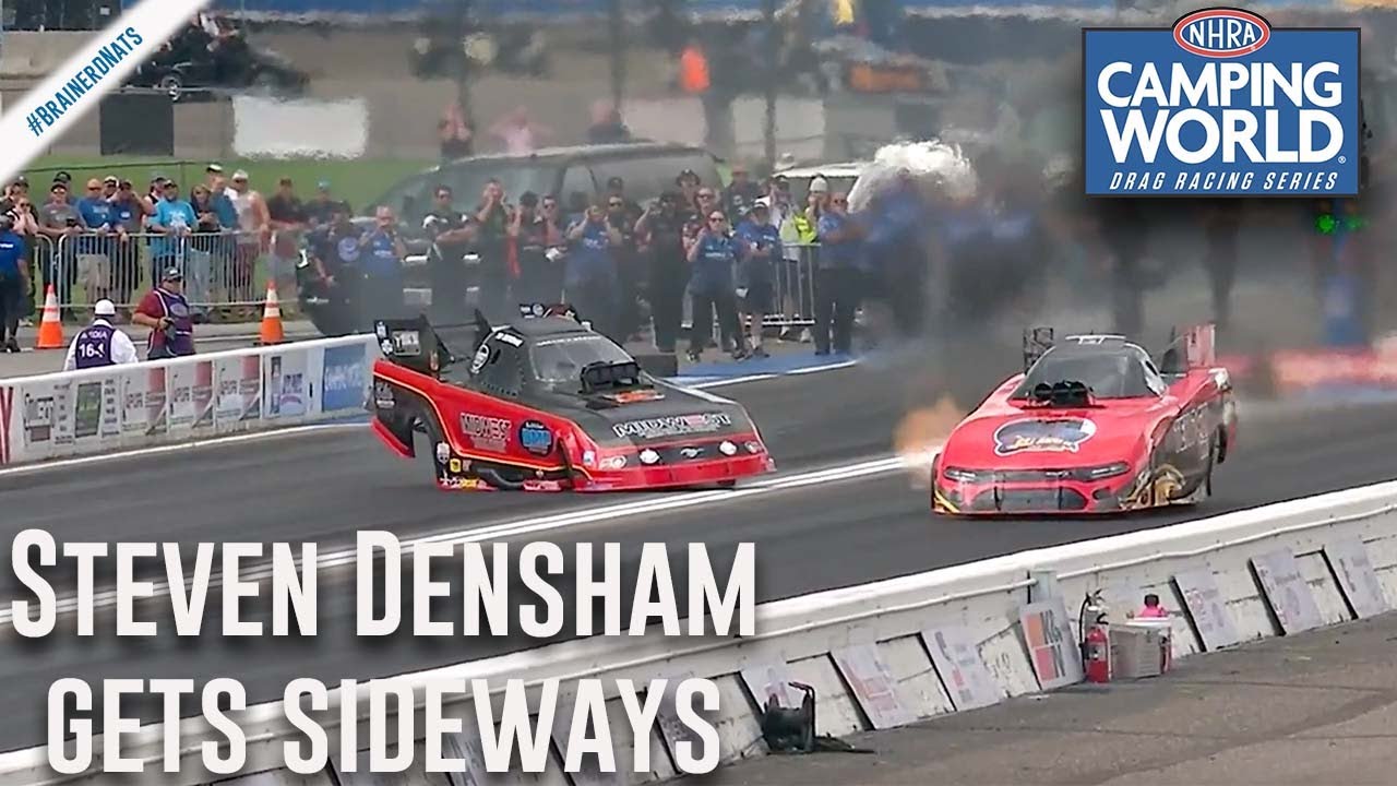 Steven Densham gets SIDEWAYS at Lucas Oil NHRA Nationals