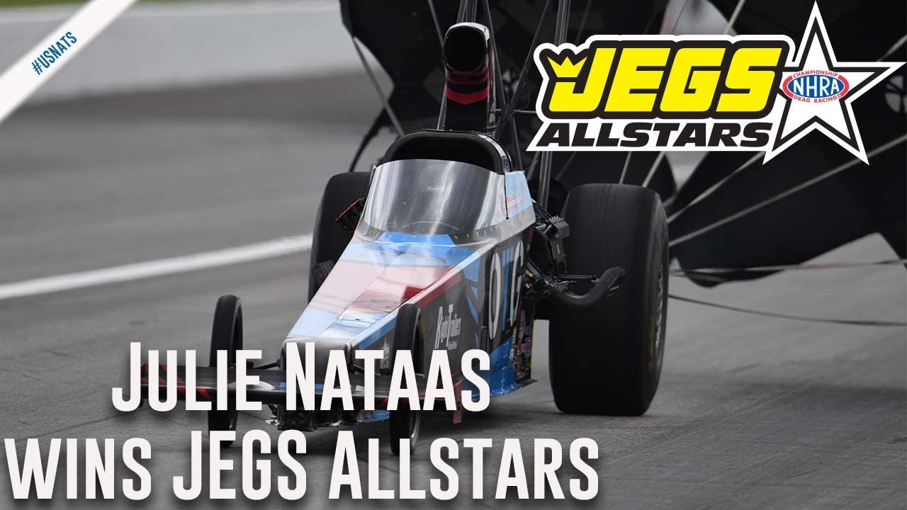 Julie Nataas wins the JEGS Allstars in Top Alcohol Dragster