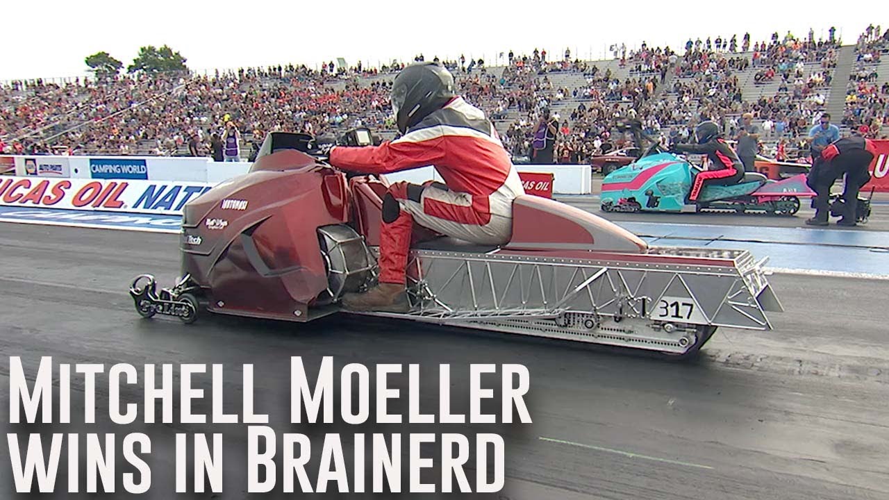 Mitchell Moeller wins Pro Mod Snowmobile at Lucas Oil Nationals
