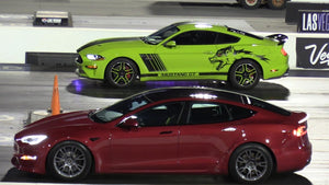 American Muscle vs Electric Cars - drag racing