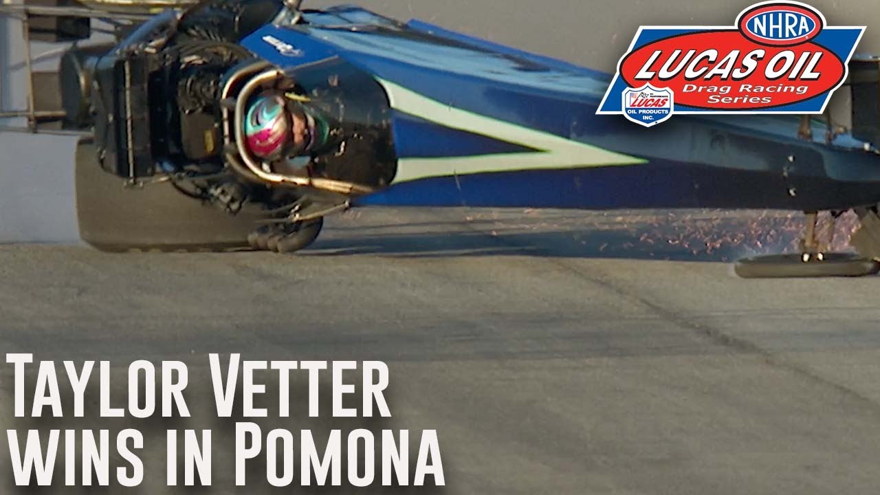 Taylor Vetter goes for wild ride and wins Top Alcohol Dragster final at Auto Club NHRA FInals