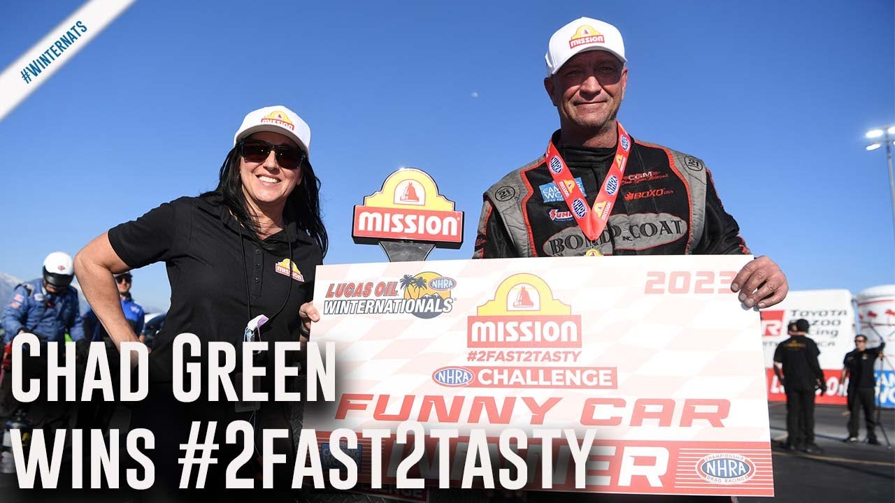 Mission #2Fast2Tasty Challenge Funny Car Winner Pomona: Chad Green