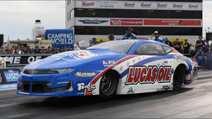 Kyle Koretsky leads the pack during Pro Stock qualifying on Friday