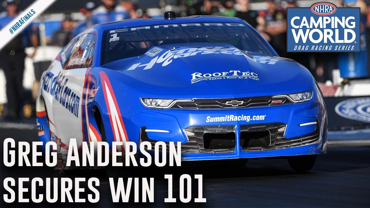 Greg Anderson secures win 101 in season finale