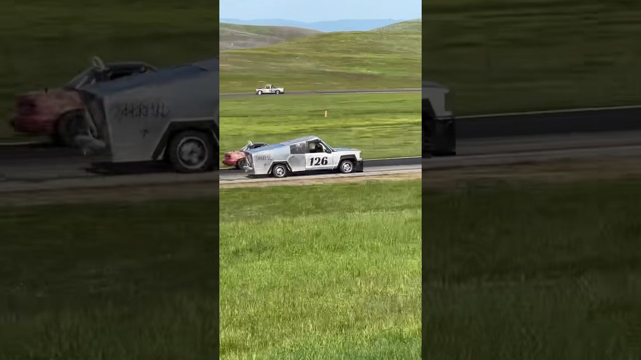 The Cybertruck made its racing debut at the 24 Hours of LeMons!