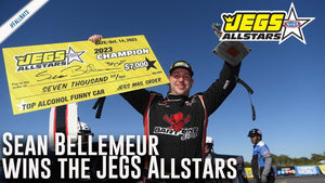 Sean Bellemuer wins the JEGS Allstars in Top Alcohol Funny Car