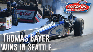 Thomas Bayer wins Top Dragster at Flav-R-Pac NHRA Northwest Nationals