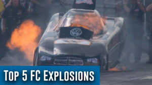 Top 5 Funny Car starting line explosions