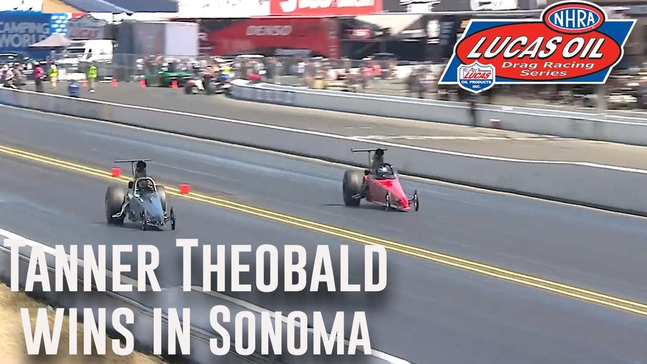 Tanner Theobald wins Super Comp at the DENSO NHRA Sonoma Nationals