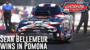 Sean Bellemeur wins Top Alcohol Funny Car at the In-N-Out Burger NHRA Finals