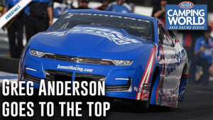 Greg Anderson goes to the top Friday in Pomona