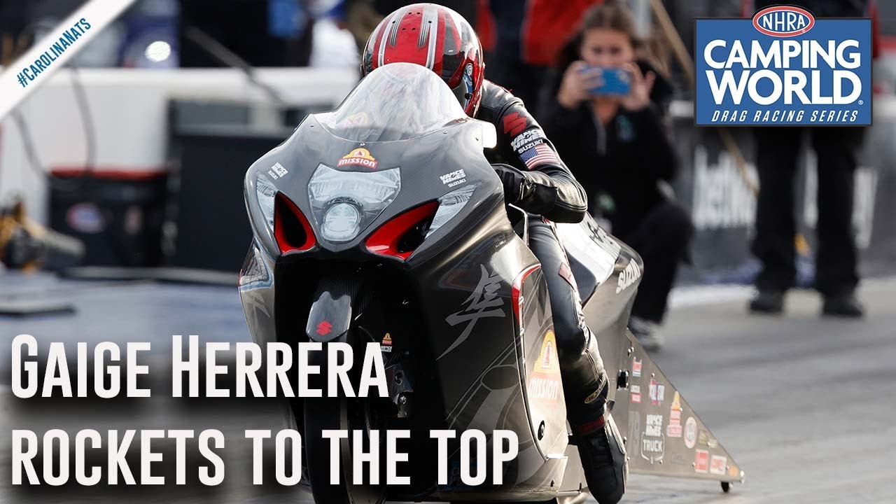 Gaige Herrera rockets to the top Friday in Charlotte