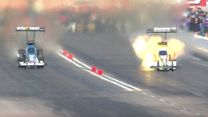 Tony Schumacher suffers explosion in Phoenix