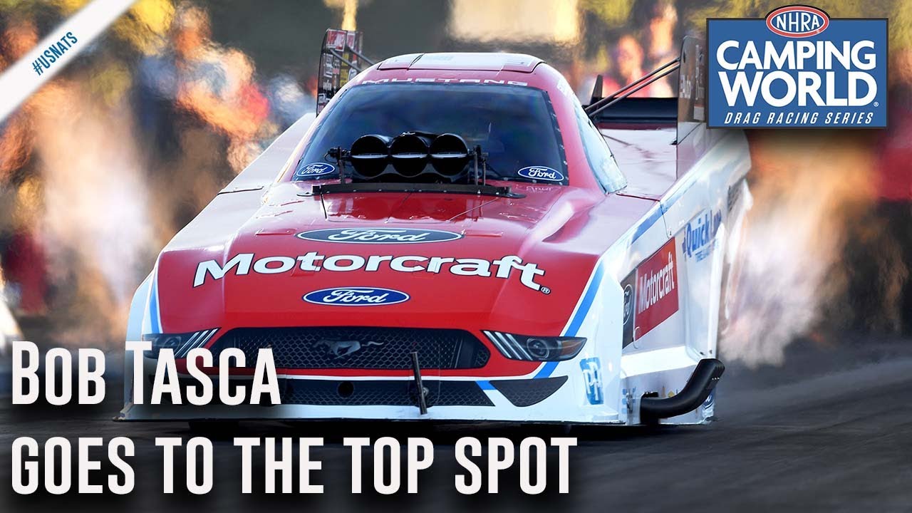 Bob Tasca goes to the top spot in Indy