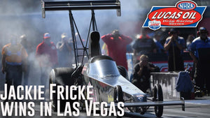 Jackie Fricke wins Top Alcohol Dragster at the NHRA Nevada Nationals