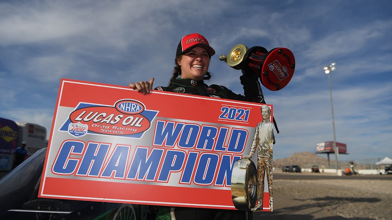 Rachel Meyer races to her FIRST Top Alcohol Dragster Championship