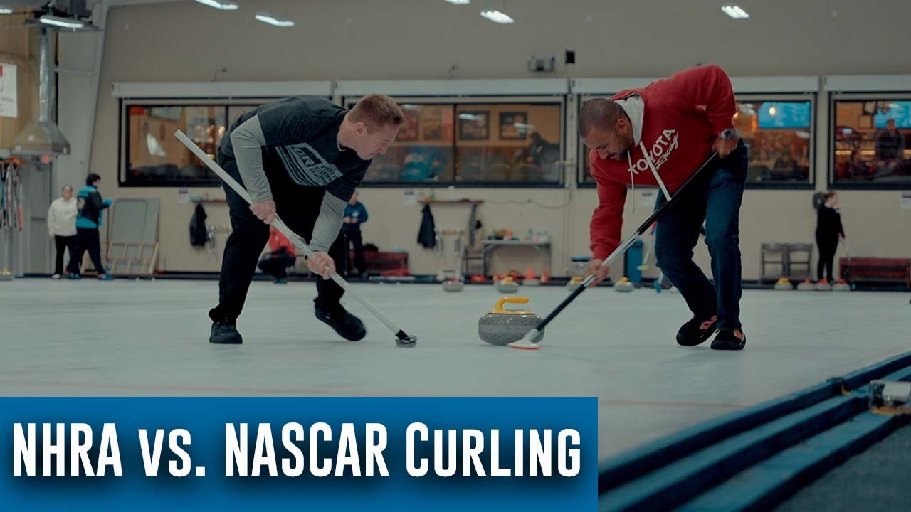 NHRA takes on NASCAR in curling match