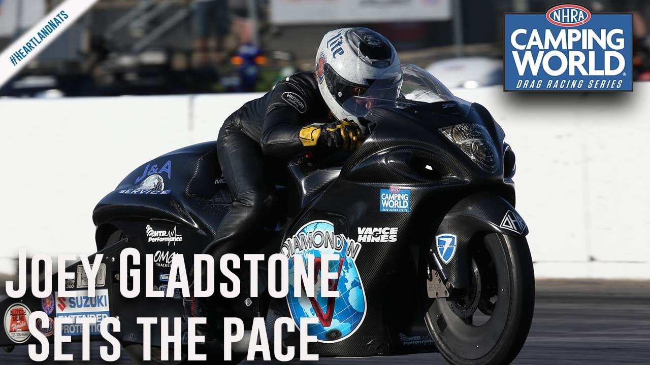 Joey Gladstone sets the pace Friday in Topeka