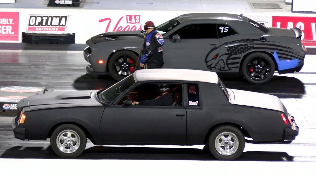 Old or new? Muscle cars drag racing