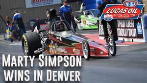 Marty Simpson wins Super Comp at the Dodge Power Brokers NHRA Mile-High Nationals