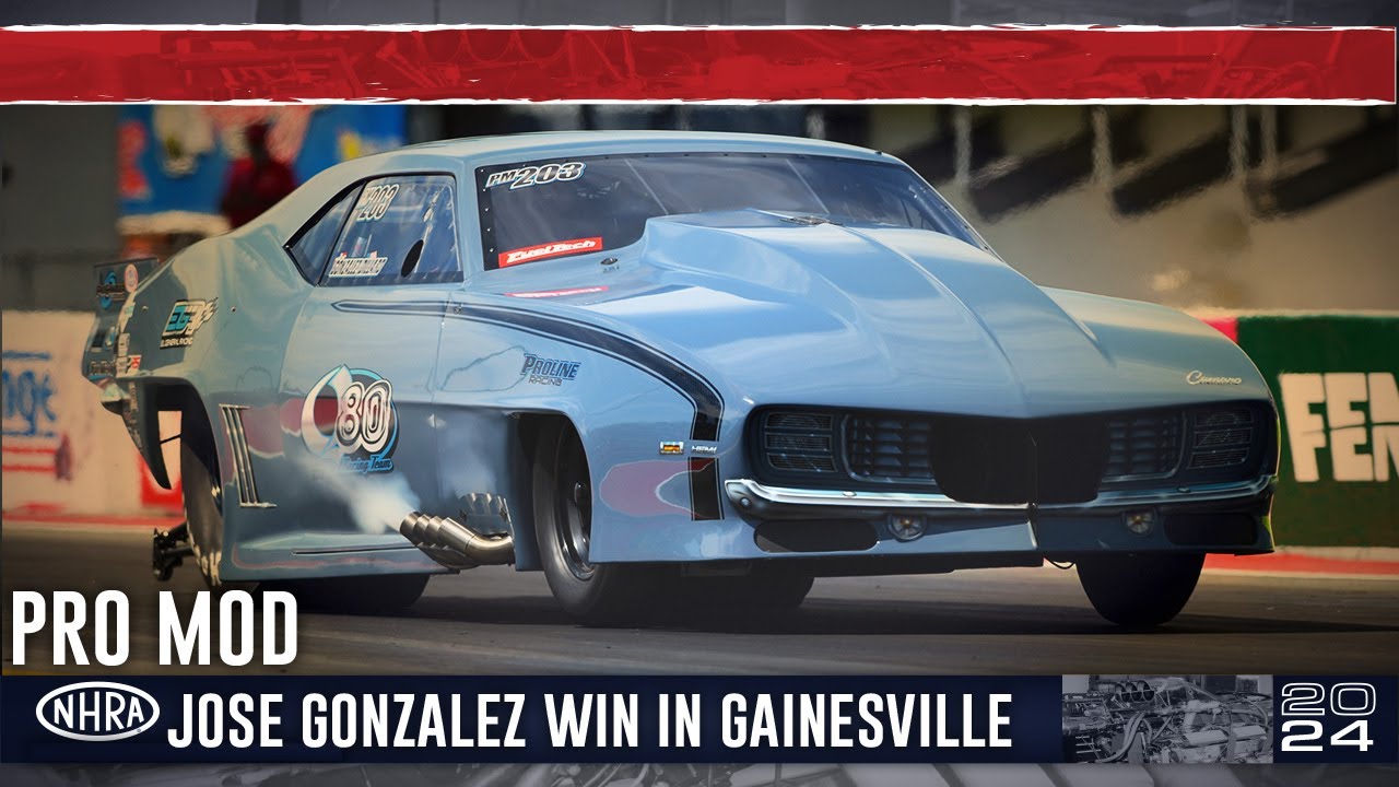 Jose Gonzalez wins Pro Mod at the Amalie Motor Oil NHRA Gatornationals