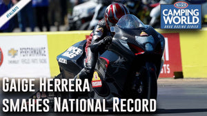 Gaige Herrera smashes Pro Stock Motorcycle national record