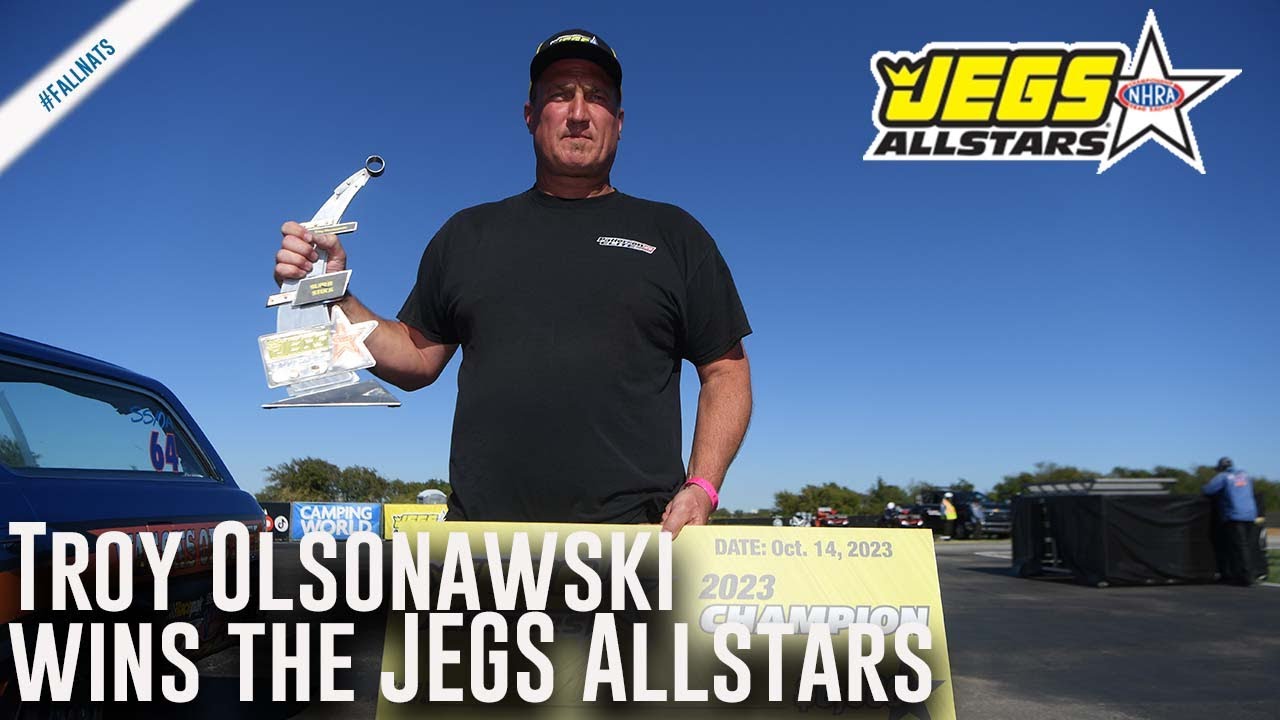 Troy Olsonawski wins the JEGS Allstars in Super Stock