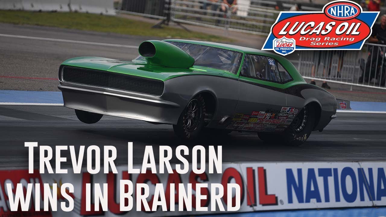 Trevor Larson wins Super Gas at Lucas Oil NHRA Nationals