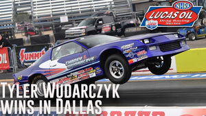 Tyler Wudarczyk wins Super Stock at the Texas NHRA FallNationals