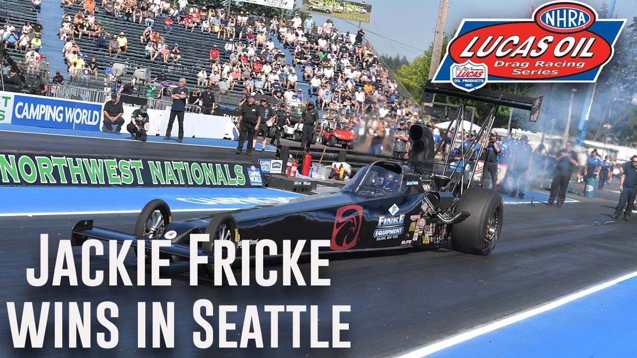 Jackie Fricke wins Top Alcohol Dragster at Flav-R-Pac NHRA Northwest Nationals