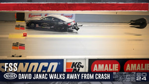 David Janac walks away from wild ride at the Gatornationals