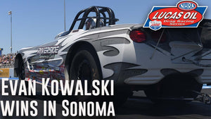 Evan Kowalski wins Super Gas at the DENSO NHRA Sonoma Nationals